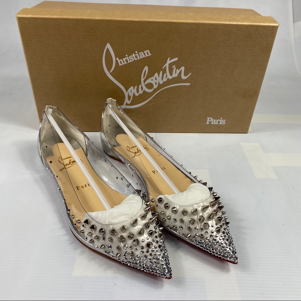 Christian Louboutin Women's Grotika Flats 38.5 NEW - Picture 2 of 16